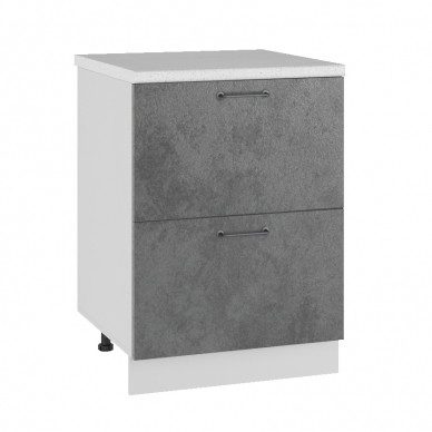 Шкаф нижний 600 комод 2 ящика Лофт ДСВ