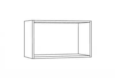 Шкаф навесной открытый 500/456 СВ-мебель