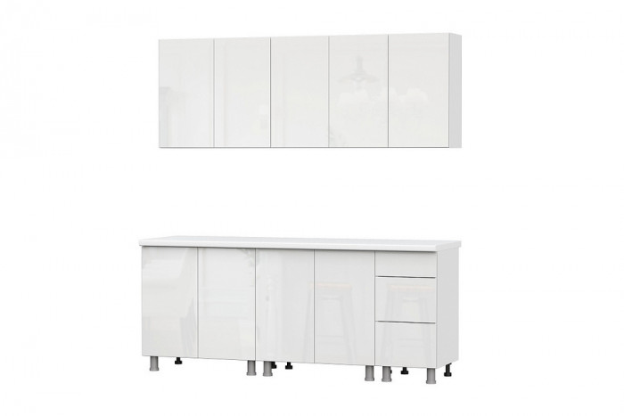 Кухонный гарнитур Модерн New 2,0м МДФ (без столешницы)