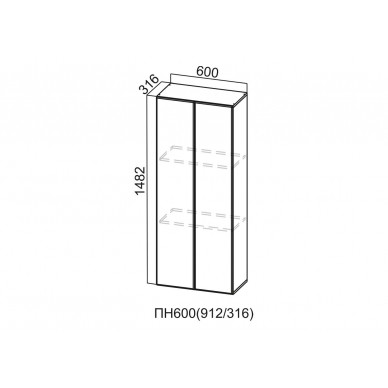 Пенал-надстройка 600/912 (316) Стайл