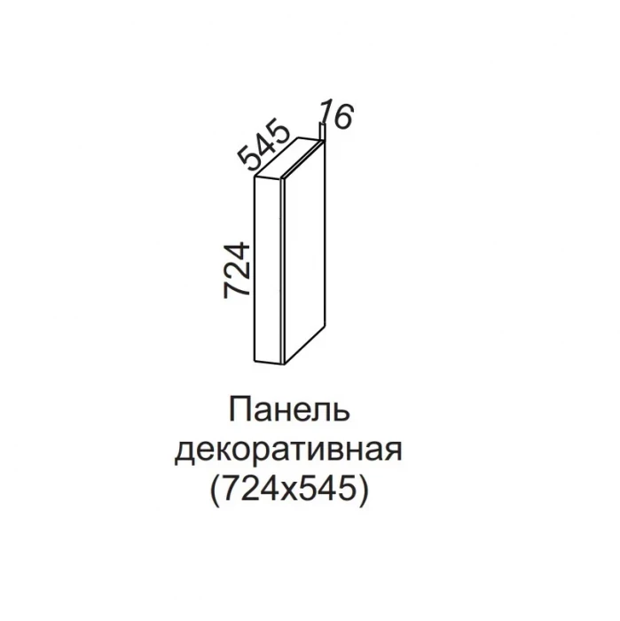 Панель декоративная 724*545 без фрезеровки  Вектор  СВ