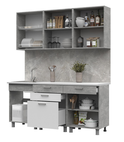 Кухня Денвер 1800 (со столешницей)