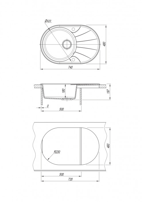 Мойка Виола-740 Dr. Gans Smart