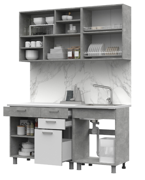 Кухня Денвер 1600 (со столешницей)