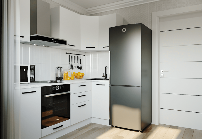 Кухонный гарнитур угловой Жемчуг-2200х1000 (стол. 26 мм)