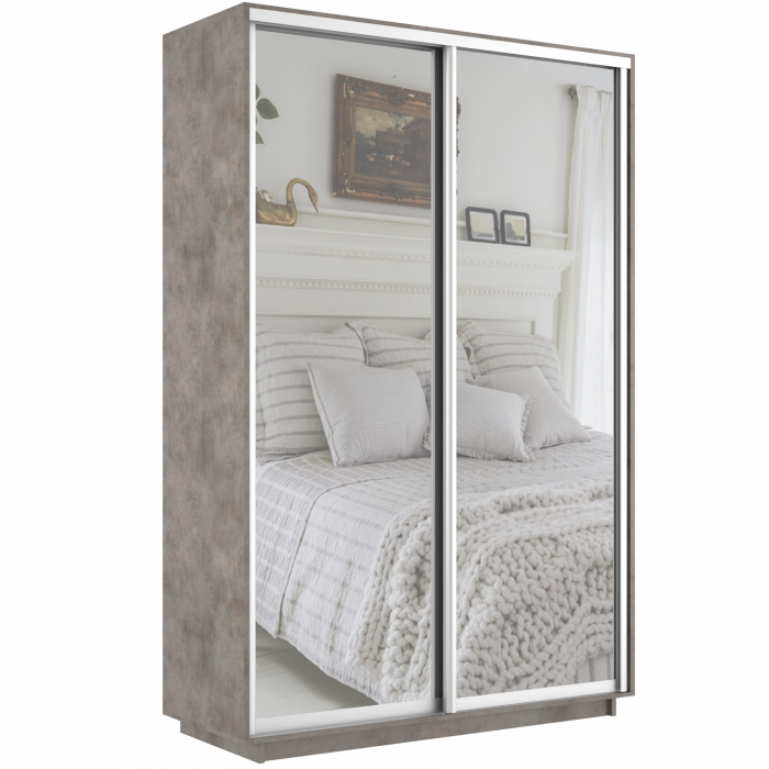 Шкаф-купе Дуо 2 зеркала Экспресс 140х240 Е1