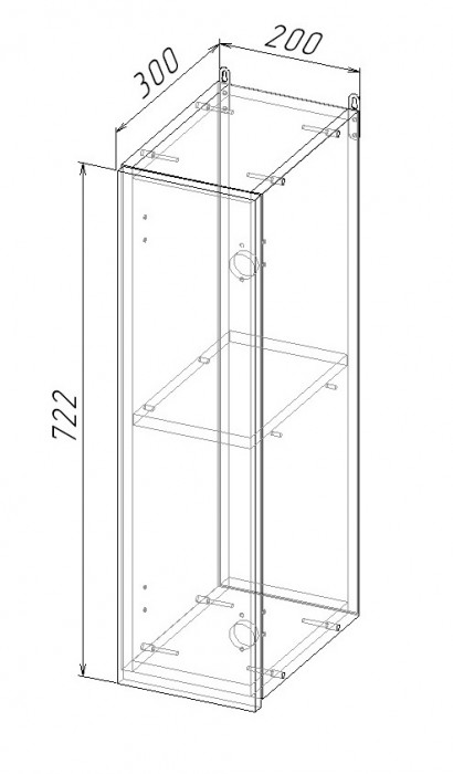 Шкаф навесной 200 Санвут