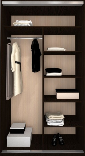 Шкаф-купе Ксения 1200 с зеркалами