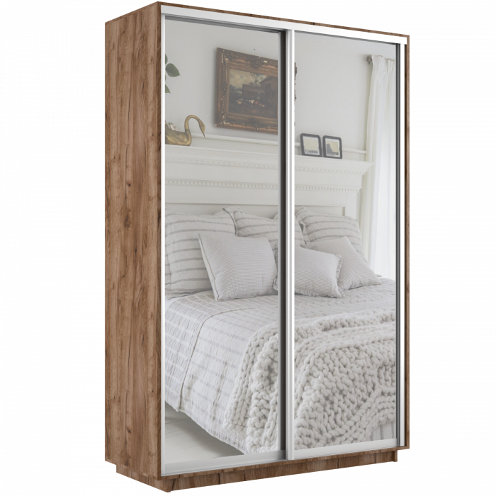Шкаф-купе Дуо 2 зеркала Экспресс 160х240 Е1