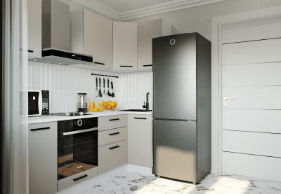 Кухонный гарнитур угловой Шампань-2200х1000 (стол. 26 мм)