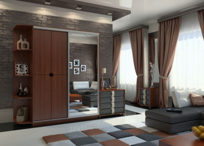 Шкаф-купе Вера с угловым элементом 300