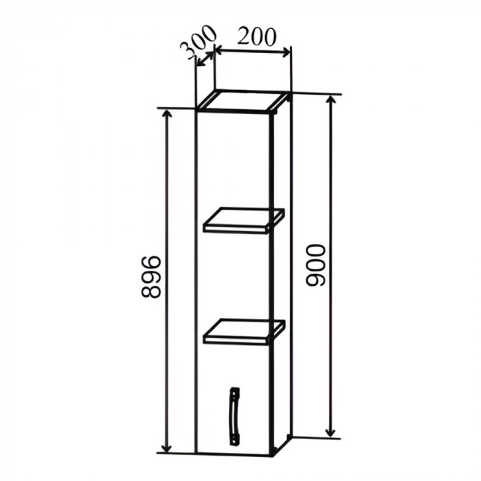 Шкаф верхний 200/900 Скала