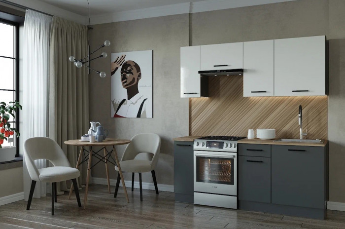 Кухонный гарнитур Вегас 1800 мм (стол. 26 мм)