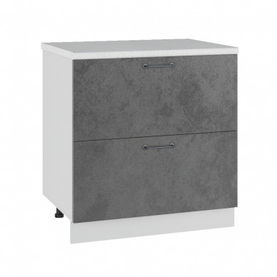 Шкаф нижний 800 комод 2 ящика Лофт ДСВ