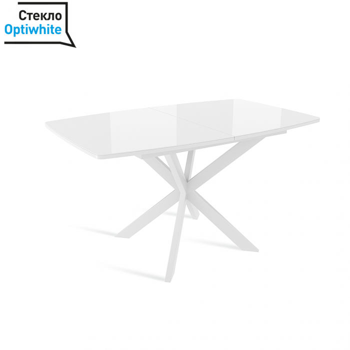 Стол раздвижной со стеклом TWIST