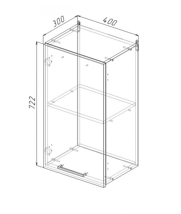 Шкаф навесной 400 Санвут