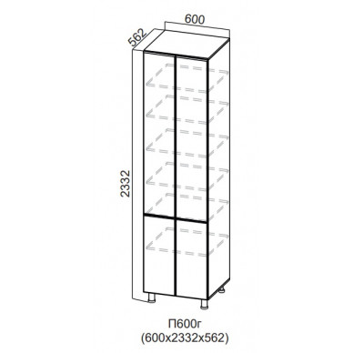 Пенал 600/2332 глухой Стайл
