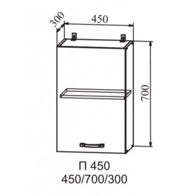 Шкаф верхний 450 Ройс