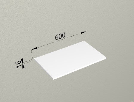 Полка под микроволновую печь 600 Санвут (губа)