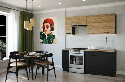 Кухонный гарнитур Дели 1800 мм (стол. 26 мм)