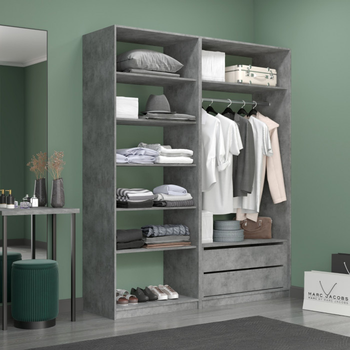 Прямая гардеробная Е1