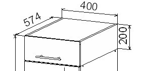 Антресоль 400 Лофт ДСВ