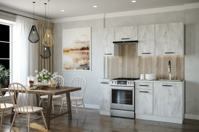 Кухонный гарнитур Пайн 1800 мм (стол. 26 мм)