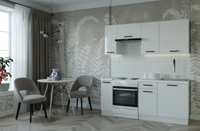 Кухонный гарнитур Жемчуг 1800 мм (стол. 26 мм)