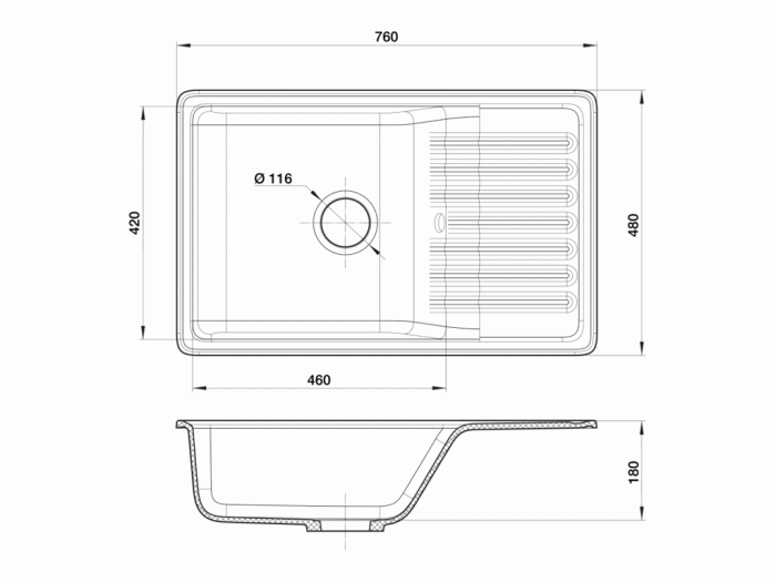 Мойка GranFest-Quarz ZW-72