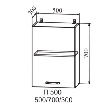 Шкаф верхний 500 Скала