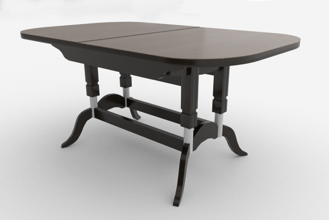 Стол обеденный раздвижной подстолье венге Вектор-2