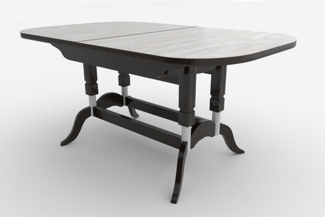 Стол обеденный раздвижной подстолье венге Вектор-2