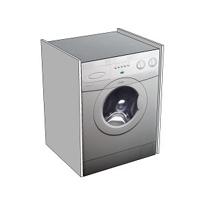 Боковая стенка для стиральной машины 820Х550 М6 + 2 подпятника регулируемых