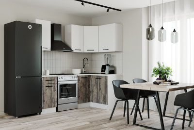 Кухонный гарнитур угловой Руанда-2000х1200 (стол. 26 мм)