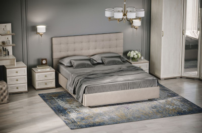 Кровать двойная №2 1400 Квадро Серия №3