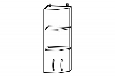 Шкаф верхний 400/900 торцевой Скала