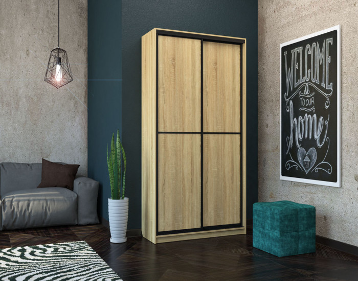 Шкаф-купе Лофт 1200 глубина 470 фасад ЛДСП +