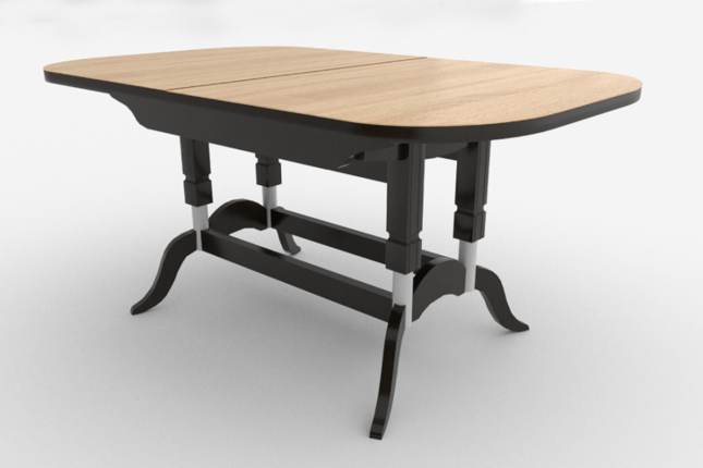 Стол обеденный подстолье белое Вектор-3