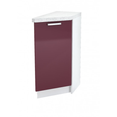 Шкаф нижний 300 торцевой Бетон  