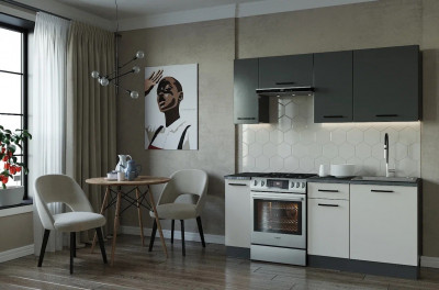 Кухонный гарнитур Лофт 1800 мм (стол. 26 мм)