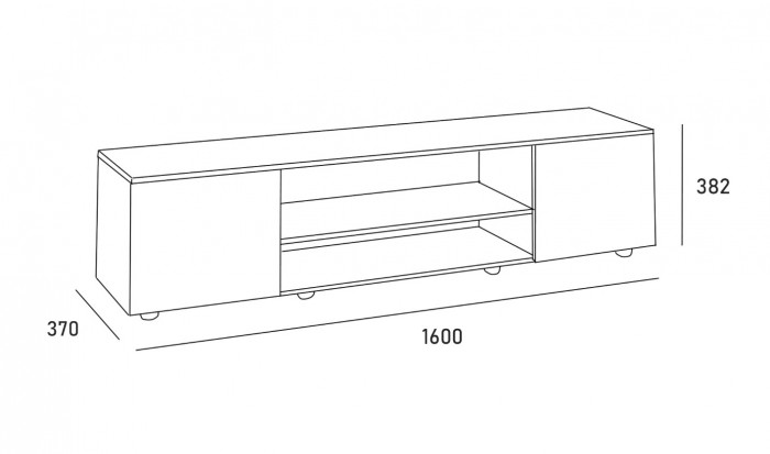 ТВ-Тумба MODUL 02-TB1600