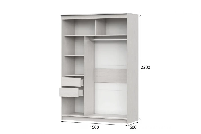 Шкаф-купе №19 1500 (Серия 2)