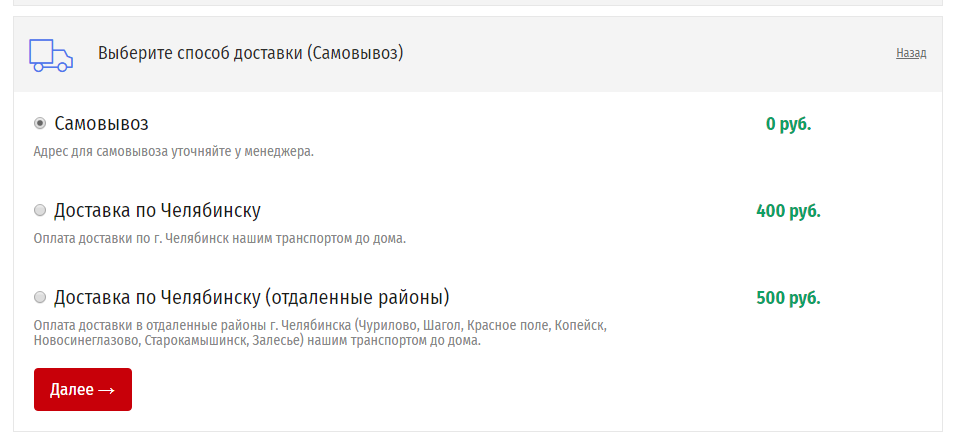 Способ доставки